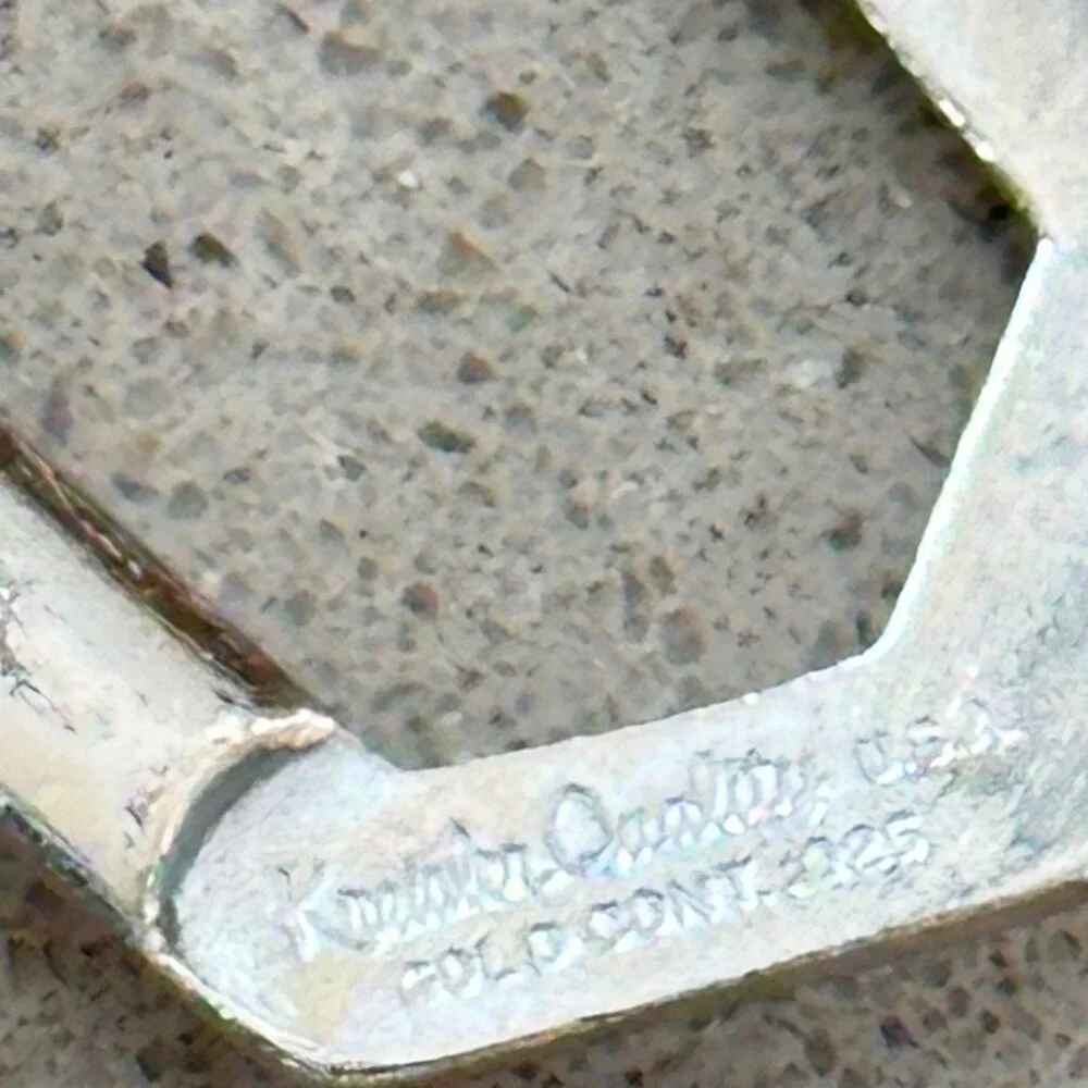 Vintage Kreisler Silver Curb Watch Chain